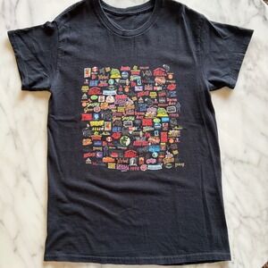Unisex Black T Shirt Broadway Musical Theatre Graphic Tee Size S‎